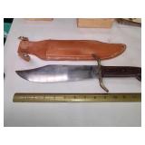 Western Bowie Knife & Sheath