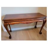 Carved Wood Console Table