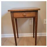 Wooden End Table With Drawer
