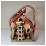 Handcrafted Wooden Birdhouse Decor