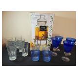 Glassware Set with Beverage Dispenser