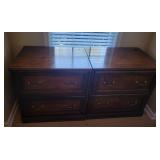 Wooden Filing Cabinet Set