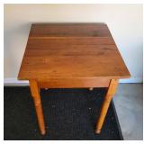 Wooden Table With Turned Legs