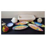 Ceramics and Basket Set