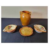 Salt Glazed Pottery and Bowls Set