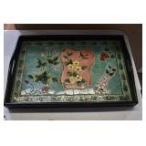 Wood & Tile Mosaic Serving Tray