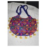 Vtg Mexican Vibrant Embroidered Purse/Tote