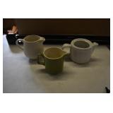 Lot of 3 Vtg Ceramic Creamers