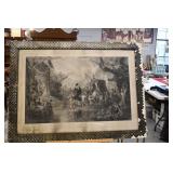 Antique George Washington "First in Peace" Art