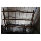 Solid Wood Plate Wall Display Shelf