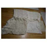 Lot of 5 Vtg Lace Tablecloths/Bedspreads