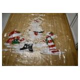 Vtg Santa Claus 100% Vinyl Shower Curtain