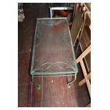 Wrought Iron Glass Top Table