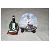 Lighthouse Sand Dollar and Small Figure