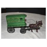 Vtg Cast Iron Brooke Bond Tea & Coffee Wagon