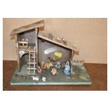 Vtg Nativity Manger Italy
