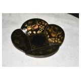 Vtg Caroline Collins Toleware Metal Decorative Bol