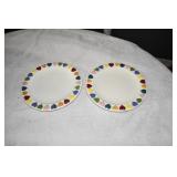 Pair of Vintage Valentines Plates