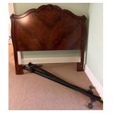 Vtg Full Size Wood Headboard Frame