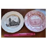 Vtg Decorative Plates, Scenic Designs