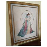 Signed Angel Needlepoint Artwork