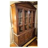 Vtg Wooden China Hutch or Cabinet