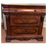 Vtg Wooden Chest with Three Drawers