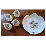 Vtg Hand-Painted China Set From Japan