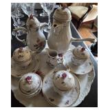 Hollohaza Hungary Vtg Porcelain Set