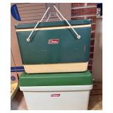 2 Vintage Coleman Coolers