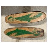 Pair of Vintage Shark Skateboards