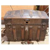 Antique Domed Lid Travel Trunk
