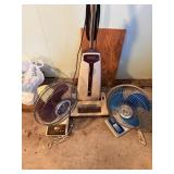 Panasonic Vacuum and two fans