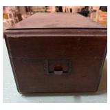 VTG Wooden Library Catalog Box