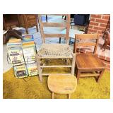 Vintage Books and Chairs
