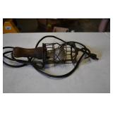 Vintage Wooden & Metal Shop Light