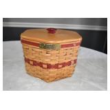 Longaberger Christmas Colelction Snowflake Basket