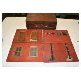 Vtg Wood Wall Panels Playset in Wood Box