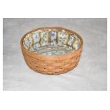 Longaberger Round Basket w/ Liner