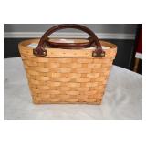 Longaberger Purse Basket w/ Cinch Liner