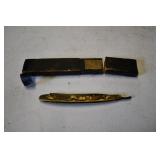 Boker's Brand Carved Straight Razor with Case