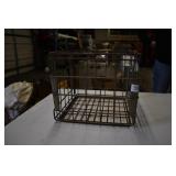 Vintage Metal Borden Milk Crate