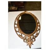 Vtg Syroco Gold Plastic  Wall Mirror