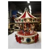 Vtg International Christmas 16' Musical Carousel