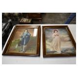 Blue Boy & Pinky Framed Lithographs