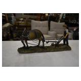 Mule Plowing Statue