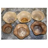 Lot of Vtg Straw Planters