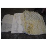 Lot of 3 Vintage Lace Tablecloths