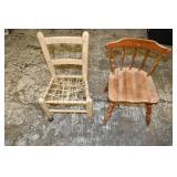 Pair of Vtg Children's Chairs