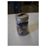 Jar of Vintage Marbles